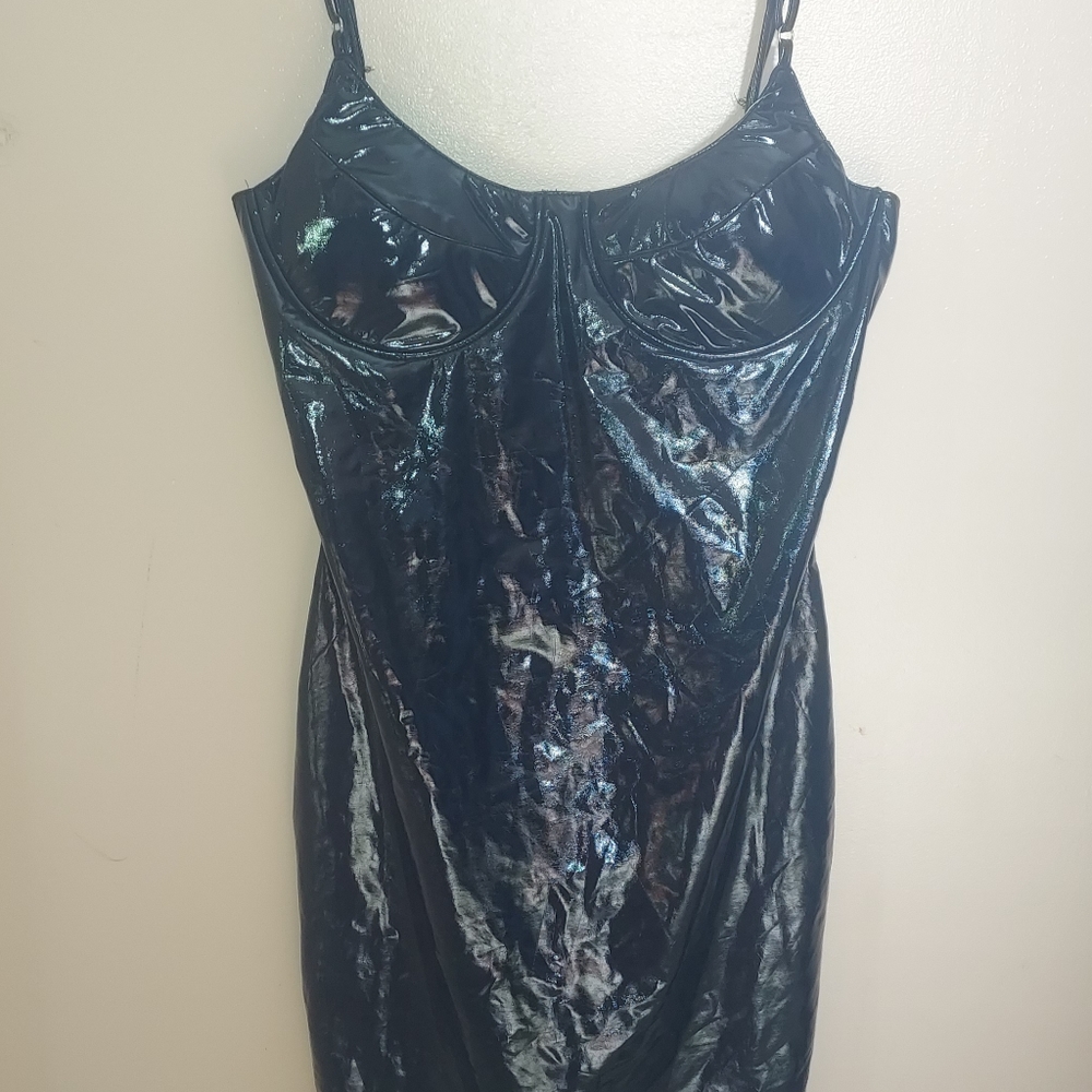 Black Plastic Dress